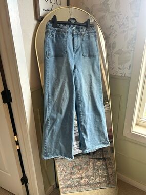 Janie and Jack Light Blue Wide-Leg Jeans